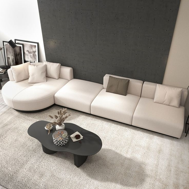 Modern Living Room Lobby Hotel Resort Sofa, Leather sofa