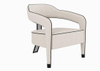 Modern Living room Bedroom armchair, Luxury armchair 
