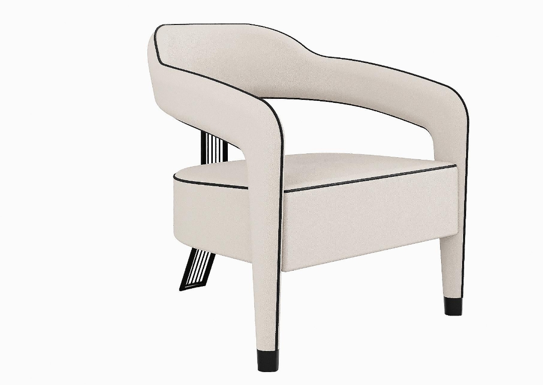 Modern Living room Bedroom armchair, Luxury armchair 